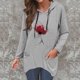 thumbnail image 2 of Sudadera informal de manga larga suelta con capucha estampada a la moda para mujer Fridja hkj5144, 2 of 5