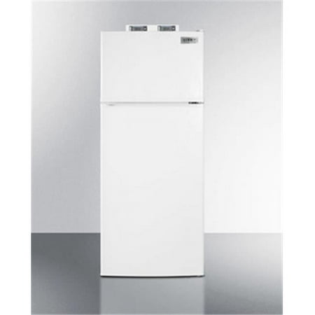 Summit BKRF1118W 10 cu. ft. Break Room Refrigerator with Alarm &amp; Thermometers  White