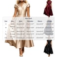 thumbnail image 3 of Short Sleeve Formal Dress Elegant Bodycon Ruched Cocktail Wedding Guest Dresses for Women Fall Navy M, 3 of 7