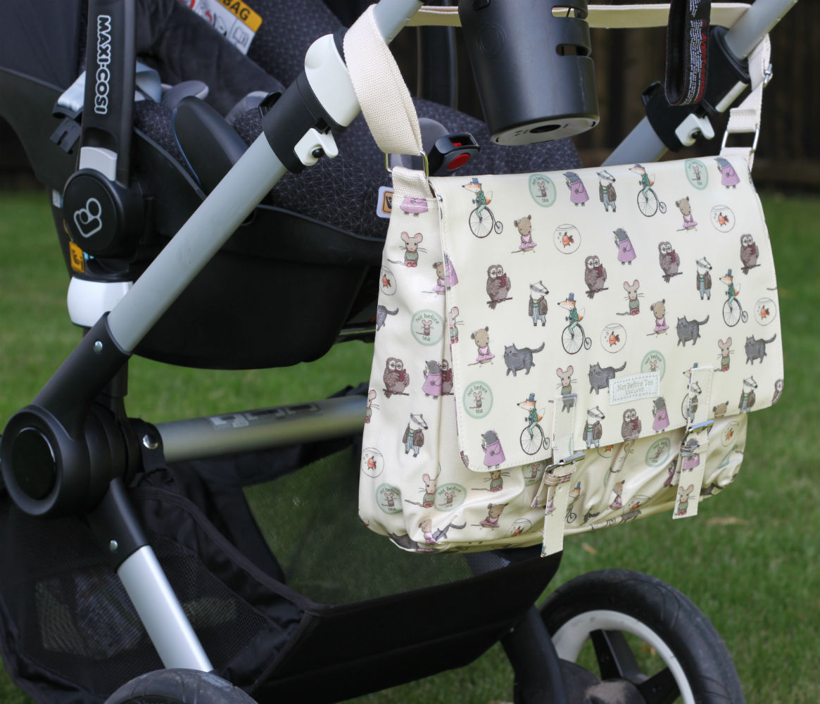 Pip & Friends Buckle Bag Diaper Bag with Changing Mat, Cream