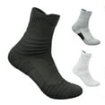3-Pair Men's Cotton Sports Compression Socks – Mid-Crew Athletic