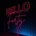 thumbnail image 3 of Glowneon Hello Forty Neon Sign, Birthday Long-lasting Wall Decor, 3 of 4