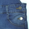 thumbnail image 4 of KIDSCOOL SPACE Big Boys Jeans Overalls,Elasitic Band Inside Soft Stretchy Denim Workwear,Blue,8-9 Years, 4 of 7