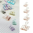 thumbnail image 2 of serony 20 Pieces Metal Paper Clip Electroplated Solid Color Replacement Home School Examination Papers Clips Accessories Blue 51mm, 2 of 9