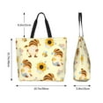 thumbnail image 5 of Rateoe Watercolor Bee Honey Honeycomb Bee Tote Bag - Waterproof Lightweight Handbags Travel Shoulder Bag for Hiking Yoga Gym Swimming Travel Beach, 5 of 8