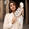 thumbnail image 7 of Leather Thin Slim Wallets for Women Men - Branch Owls Clutch Card Wallet for Women Men with Zipper, 7 of 7
