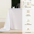 thumbnail image 3 of DEELLEEO Rectangle Satin Tablecloth Wedding Table Cloth White Black for party Birthday Events Banquet Decor Home Dinner Tablecloths, 3 of 7