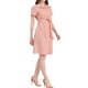 thumbnail image 4 of INSPIRE CHIC Vestido de Camisa de Jean con Cuello Pan y Botones para Mujer, Rosa S, 4 of 7