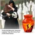 thumbnail image 4 of Fire Fighter Cremation Urn For Adult Women, 1 Large & Small Keepsake Urn For Human Ashes Set Of 4, Human Urns For Ashes Adult Female, Burial Urns For Cremated Remains, 10&3 Inch, 4 of 7