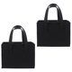 thumbnail image 1 of KAKOWELY 2Ud Bolsa De Regalo Para Vino En Fieltro Negro Elegante Y Resistente Para, 1 of 8