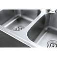 thumbnail image 2 of Gourmetier GKTD33228 Studio 33" Stainless Steel Self-Rimming Double Bowl Drop-In Kitchen Sink, Brushed, 2 of 9