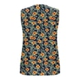 thumbnail image 4 of Fmbrln Tank Tops for Women Summer Sleeveless Crew Neck Hollow Out Tops Casual Loose Fit Floral Print Beach Vacation Tees Blouses, 4 of 6
