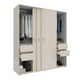 thumbnail image 5 of Armario Puertas Corredizas Berlin 180cm Color Niebla Blanco, 5 of 9