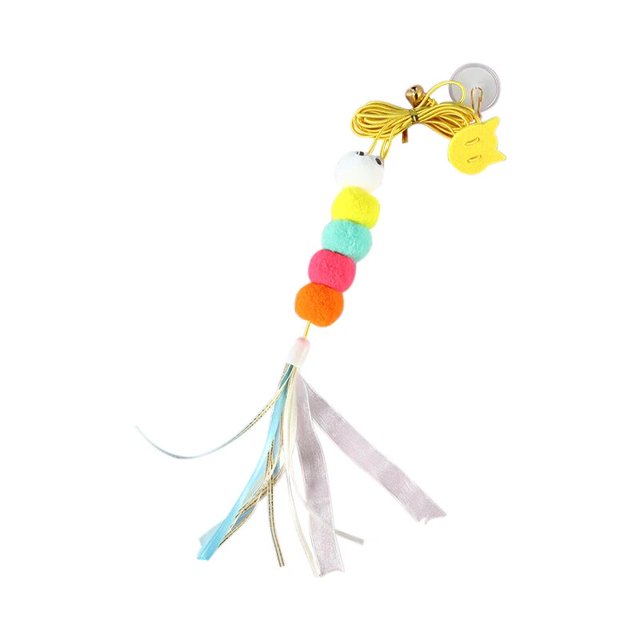 Juguete interactivo colgante para gato, varita de juguete divertida para gatito, suministros para gato