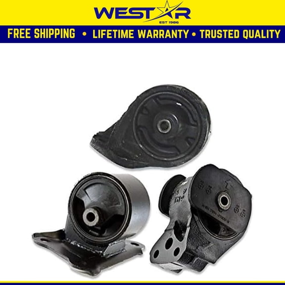 Fits 1999-2001 Hyundai Sonata 2.4L AUTO Front RT & Rear Motor & Trans Mount 3pcs : A6108 A7106 A6101