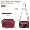 thumbnail image 6 of KXF Square PU Leather Shoulder Bag Women Chic Crossbody Bag Lady Handbag Trendy Satchel Purse Clutch, 6 of 7
