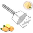thumbnail image 1 of Triturador de papas, triturador de papas de acero inoxidable Premium Heavy Dual-Press para papas, alimentos para bebés, frutas, verduras, hornear Fason WMPH-467, 1 of 7