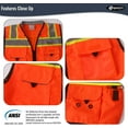 thumbnail image 3 of AM Hi-Vis Unisex Surveyor Safety Vest Heavy Duty PPE Inner Pockets ANSI/ISEA Compliant, 3 of 10