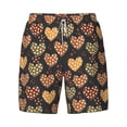 thumbnail image 4 of Lsque Mens Swim Trunks Heart Pattern - Bathing Suit Compression Liner - Beach Swim Shorts Swimwear - (S-3XL) - Stretch Quick Dry -Medium, 4 of 9