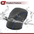 thumbnail image 5 of Unique Bargains 1 Set Gear Shift Knob Cover for Acura TL 2009-2014 Stick Shifting Handle Protector Black Blue Faux Leather, 5 of 6