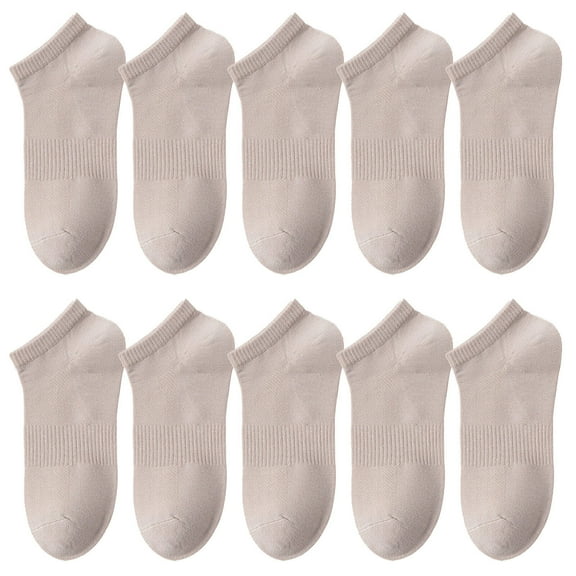 TELOLY 5Pairs Mens Ankle Socks,Perforated Mesh Moisture Wicking Socks Men,Slim Design Mens Ankle Socks Size 10-13,Khaki