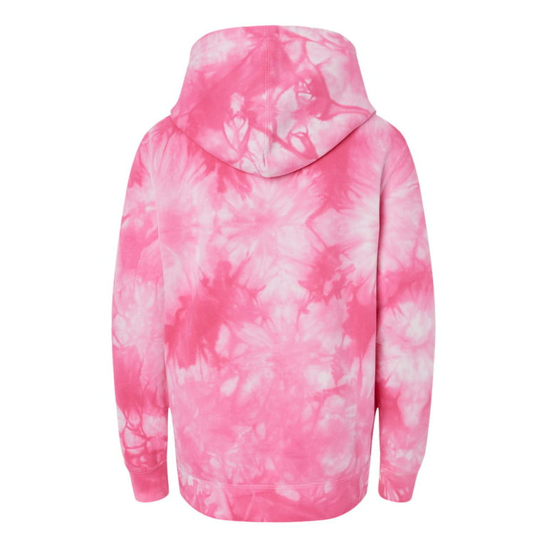 Independent Trading Co. PRM1500TD Youth Midweight Tie Dye Hooded Pullover - Tie Dye Sunset Swirl, XL
