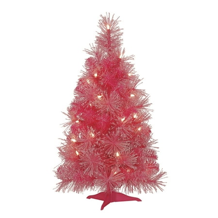 Mini Pink Christmas Tree: 24 inches