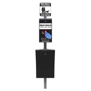 Ultimate Dog Waste Station / Tissue_Style Bag System (Matte Black)
