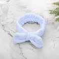 thumbnail image 5 of Diadema de spa, diadema de maquillaje para mujer, forro polar Coral elástico para lavarse la cara, ducha, deportes, belleza y cuidado de la piel (azul), 5 of 5