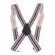 thumbnail image 1 of Tirantes de 4 clips Elegantes tirantes elásticos ajustables con rayas anchas para hombre Tirantes en forma de X para accesorios de disfraces, 1 of 10