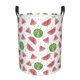 thumbnail image 1 of Balery Hand Drawn Watermelon Cesta de ropa redonda con asas, impermeable, independiente, para ropa, juguetes, dormitorio y familia-Medium, 1 of 6