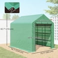 thumbnail image 3 of Outsunny 8' x 6' x 7' Portable Walk-In Greenhouse Hot House, 3 of 10
