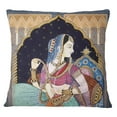 thumbnail image 1 of S4Sassy Multicolor Home Decor Mughal Print Square Cushion Cover Pillow Case Throw -12 x 12 Inches, 1 of 4
