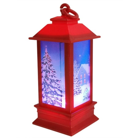 

ForestYashe Christmas Decorations Atmospheres Decorative Props Glowing Night Light House ABS