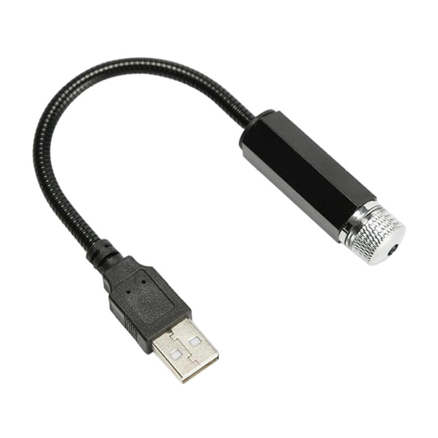Luz de noche de estrella USB, efectos múltiples, ajustable, flexible, romántico, portátil, decoración interior, proyector de luz, lámpara de atmósfera rojo Sunnimix Luz de noche estrella