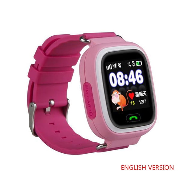 Q90 GPS Kid Smart Watch Baby Anti-lost Wristwatch SOS Call Location Device Tracker Smartwatch seitruly DZ7272-02B