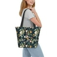 thumbnail image 2 of Horeoi Watercolor Floral Print Shoulder Bag for Women Large Capacity Zipper Tote for Shopping Beach Travel Gym with Inner Pocket, 2 of 7