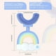 thumbnail image 2 of Cepillo de dientes para niños en forma de U, dos cabezales de silicona ultrasuave de grado alimenticio, limpieza completa de 360 grados, masaje para el cuidado dental, 2 of 5