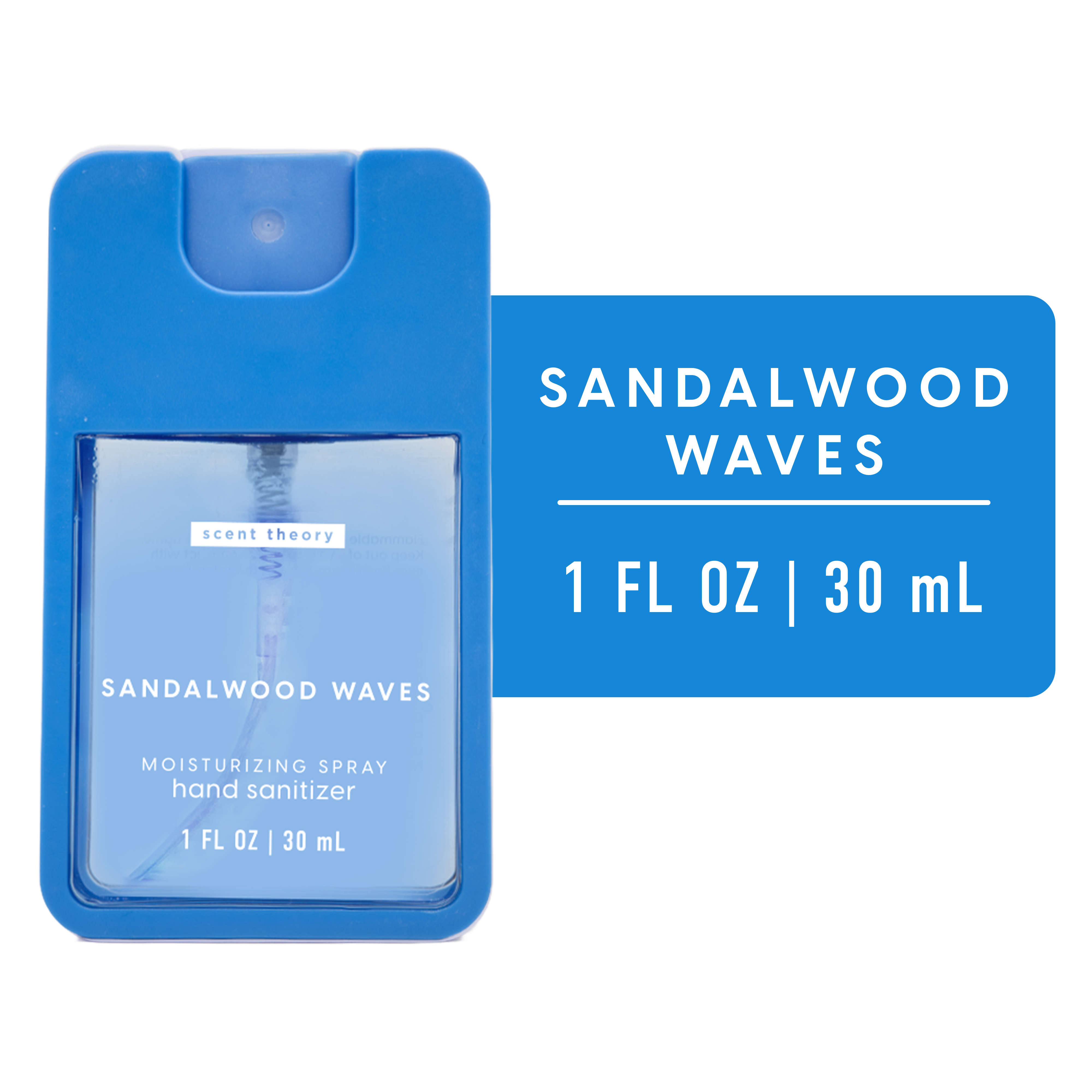 Scent Theory Hand Sanitizer Spray, Sandalwood Waves, 1 fl oz