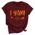 thumbnail image 3 of Lilgiuy Oversized T Shirts for Womens Valentine's Day Tops Dressy Casual Letter Print Round Neck Graphic Pullover Tee for Party Club Birthday, 3 of 5
