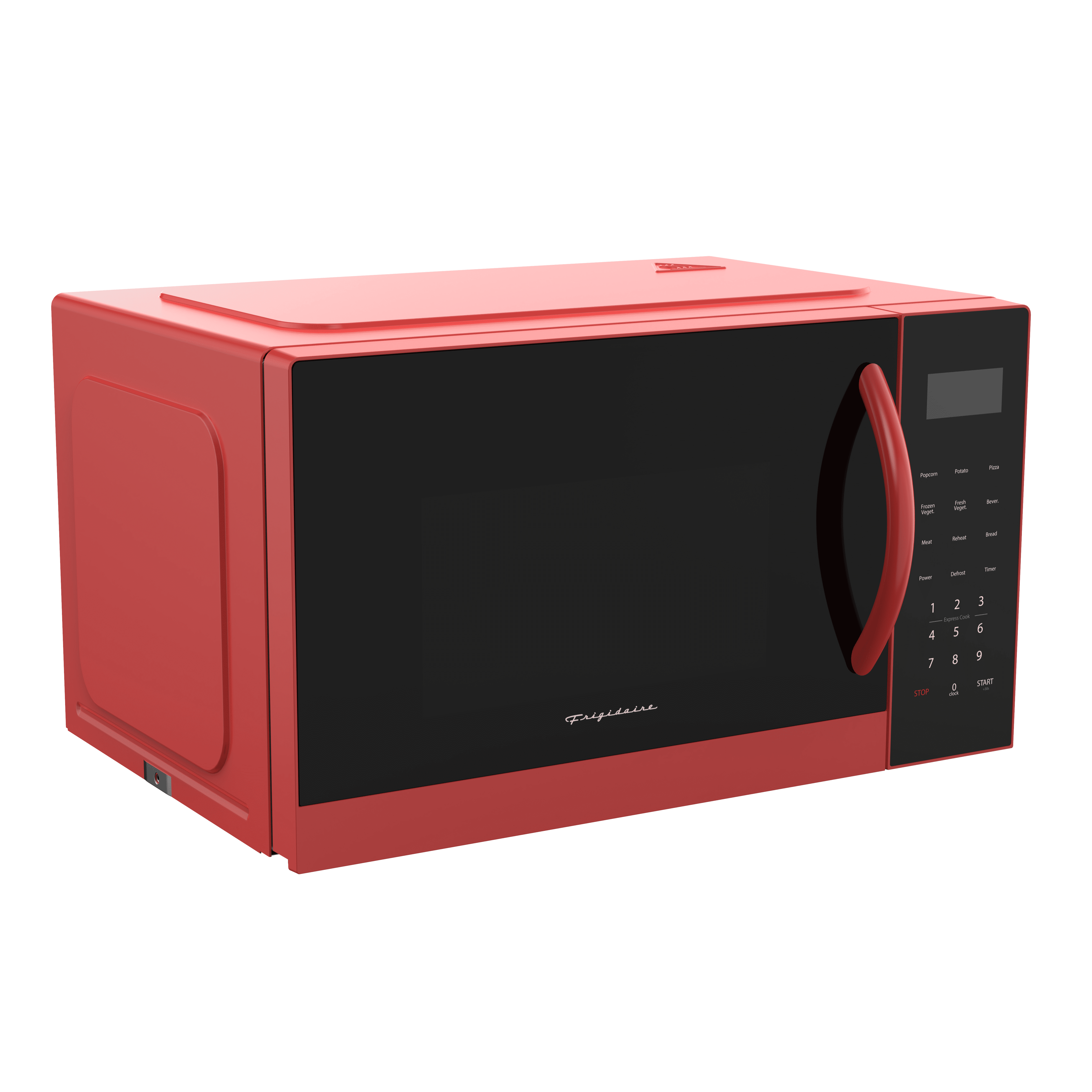 Frigidaire 0.9 Cu. ft. Countertop Microwave, 900 Watt Microwave with 10 Power Levels, Red EMW953