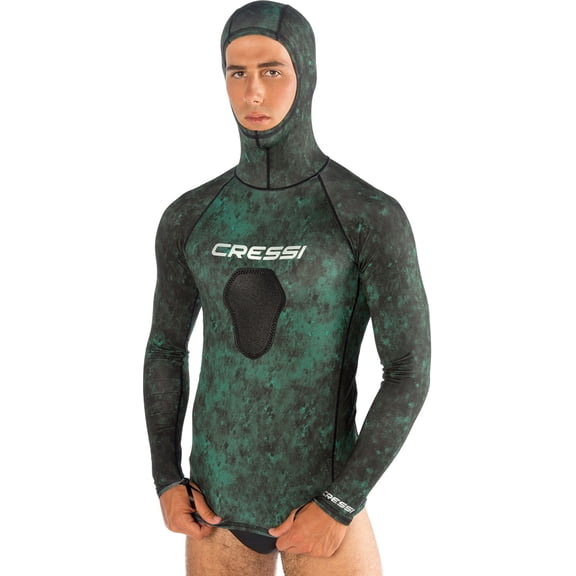 Cressi Green Hunter Hooded Rashguard - EXCLUSIVE - Green Hunter - Small