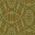 thumbnail image 1 of Ahgly Company Tapis d'Intérieur Lavable en Machine Carré Transitionnel Bronze Foncé Marron, 4 Pieds Carré, 1 of 7