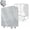 38-inch bed cover, variant on THAILE Folding Bed with 5” Airflow Memory Foam 75" x 38" Comfort Mattress and Wheels, 17” Metal Bed Frame, Twin