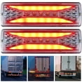 thumbnail image 1 of 2Pcs LED Trailer Lights Rear Tail Lights 12V Indicator Stop Light Stop Brake Turn Trailer Light Durable IP67 Waterproof Clear Rear Lamp Reversing Marker Lights for Truck Trailer, 1 of 9
