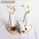 thumbnail image 2 of Modern White Vase for Flowers Set of 6, White Ceramic Vases for Pampas Grass Small Boho Vases,Minimalism Style for Modern Table Shelf 6 Inch, 2 of 4