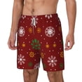 thumbnail image 2 of Balery Merry Christmas Mens Swim Trunks Swim Shorts for Men Quick Dry Inseam Beach Shorts with Compression Liner Pocket-Small, 2 of 9