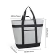 thumbnail image 2 of Insulated Tote Bag, Large Size Food Storage Freezer, Waterproof and Foldable, Suitable for Daily Shopping, Picnic, Lunch, Camping, etc, 2 of 5