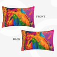 thumbnail image 2 of Naloa Colorful Parrot Jungle Dream A Pillowcase, Throw Pillowcase, Wrinkle-Free, Stain-Resistant with Hidden Zipper for Bedroom Sofa-14"x20", 2 of 6