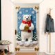 thumbnail image 2 of Adornos navideños, adornos navideños, regalos navideños, cubierta de puerta navideña, decoración navideña, cubierta de puerta, ambiente de fiesta navideña, tela de fondo, cubierta de puerta de poliést, 2 of 4
